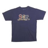 HARD ROCK CAFE Mens Blue San Francisco Cotton Blend T-Shirt L Short Sleeve Crew