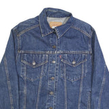 LEVI'S Womens Blue Denim Jacket M Cotton Button Plain Classic Fit Western Style