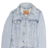 LEVI'S Womens Blue Denim Jacket S Cotton Button Closure Classic Fit