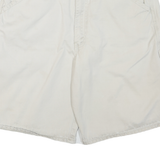 SILVERTAB Mens Shorts White Casual Cotton Blend M W36 Comfortable Summer Wear