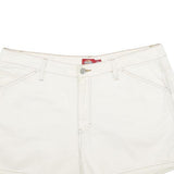 DICKIES Womens Shorts White Casual Cotton XL W36 Workwear Utility