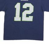 NFL Mens Blue Seattle Seahawks 12 Graphic T-Shirt XL Short Sleeve Crew Neck
