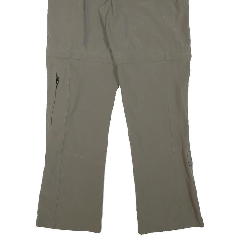 THE NORTH FACE Mens Polyester Blend Beige Regular Zip Trousers W31 L31 Outdoor