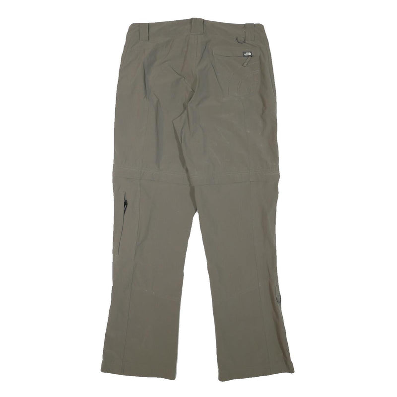 THE NORTH FACE Mens Polyester Blend Beige Regular Zip Trousers W31 L31 Outdoor