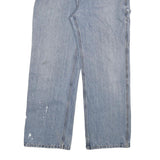 DICKIES Mens Relaxed Light Blue Denim Jeans W32 L28 Workwear Straight Fit Zip