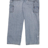 DICKIES Mens Relaxed Light Blue Denim Jeans W32 L28 Workwear Straight Fit Zip