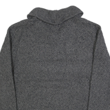 TOMMY HILFIGER Mens Grey Patterned Pullover Jumper Wool Blend XL Shawl Collar