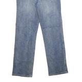 CARHARTT Womens Classic Blue Denim Straight Leg Jeans Cotton Blend W30 L30 Zip