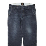 DICKIES Mens Regular Fit Blue Denim Jeans W36 L29 Zip Cotton Blend Workwear