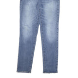 GUESS Womens Slim Blue Denim Slim Jeans W30 L31 Cotton Blend Zip Casual