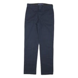 DICKIES Mens Cotton Blend Navy Regular Fit Straight Leg Trousers W28 L30