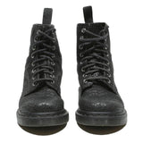 DR MARTENS Womens Lace-Up Boots Black Leather UK 3 Stylish Durable Combat Wear