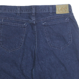 LEE Mens Denim Shorts Blue L W34 Classic Fit Cotton Blend Casual