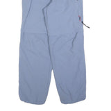 K-TEC Womens Polyester Blend Blue Relaxed Cargo Trousers W25 L28 Outdoor Zip