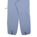 K-TEC Womens Polyester Blend Blue Relaxed Cargo Trousers W25 L28 Outdoor Zip