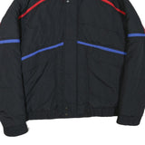 PACIFIC TRAIL Mens Black & Red Outdoor Jacket L Polyester Blend Zip Track