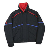 PACIFIC TRAIL Mens Black & Red Outdoor Jacket L Polyester Blend Zip Track