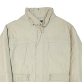 FILA Mens Cream Jacket XL Polyester Blend Plain Zip Outdoor Casual Style