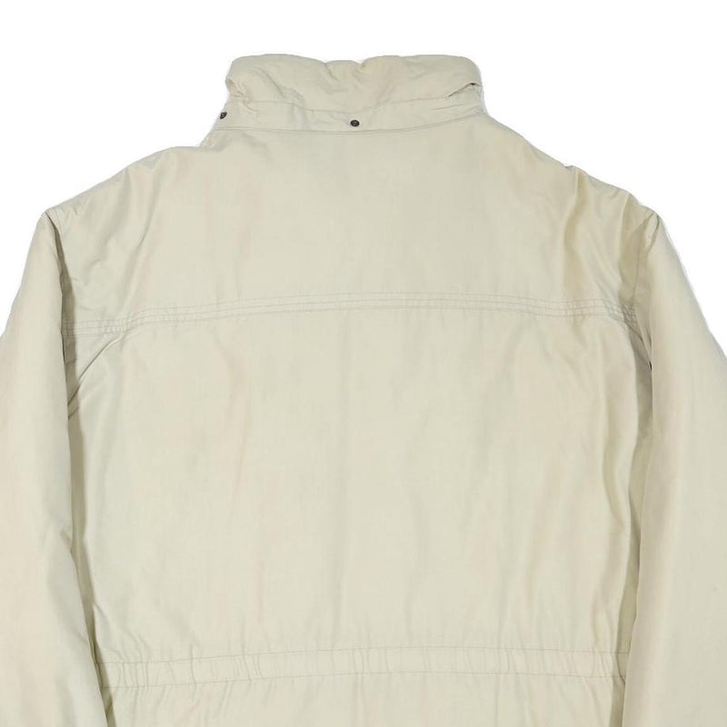 FILA Mens Cream Jacket XL Polyester Blend Plain Zip Outdoor Casual Style