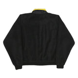 TRI-MOUNTAIN Mens Black Yellow Zip Jacket XL Polyester Plain Outdoor Casual