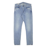 LEVI'S 512 Mens Slim Jeans Blue Denim Light W32 L29 Zip Cotton Blend