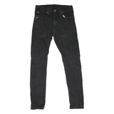 LEVI'S Womens Slim 512 Bootcut Denim Black Jeans Cotton Blend W28 L28 Classic
