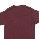 CHAMPION Mens Maroon Graphic T-Shirt M Short Sleeve Crew Neck Classic Cotton