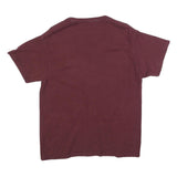 CHAMPION Mens Maroon Graphic T-Shirt M Short Sleeve Crew Neck Classic Cotton
