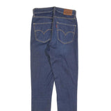 LEVI'S 721 Womens Jeans Blue Slim Skinny Denim Light W26 L30 Skinny Fit Zip