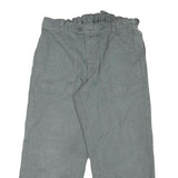 WORKER Mens Cotton Blend Grey Relaxed Straight Trousers W30 L25 Workwear Comfort