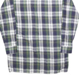AS Mens Blue Green White Check Shirt M Long Sleeve Cotton Blend Casual