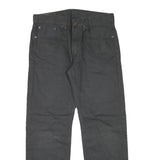 LEVI'S Mens Black Regular Jeans Cotton Blend Zip W30 L28 Classic Casual Denim