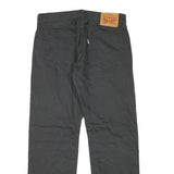 LEVI'S Mens Black Regular Jeans Cotton Blend Zip W30 L28 Classic Casual Denim