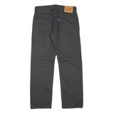 LEVI'S Mens Black Regular Jeans Cotton Blend Zip W30 L28 Classic Casual Denim