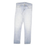 CARHARTT Mens Jeans Blue Regular Slim Denim Light W32 L32 Zip Cotton Blend