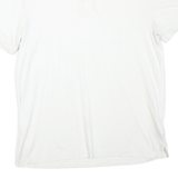 CALVIN KLEIN Mens White Short Sleeve Plain Polo Shirt M Classic Cotton Blend