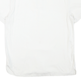 CALVIN KLEIN Mens White Short Sleeve Plain Polo Shirt M Classic Cotton Blend