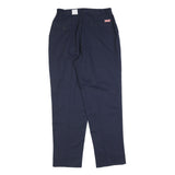 RED KAP Womens Regular Fit Navy Blue Trousers W28 L30 Cotton Blend Zip Closure