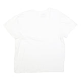 DICKIES Mens White Jersey T-Shirt L Short Sleeve Crew Neck Plain Cotton Blend