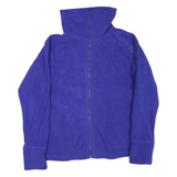 CALVIN KLEIN Mens Blue Jacket L Polyester Blend Zip Plain Casual Warm Top