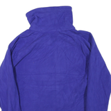 CALVIN KLEIN Mens Blue Jacket L Polyester Blend Zip Plain Casual Warm Top