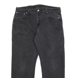 LEVI'S 501 Mens Jeans Black Regular Straight Denim Medium W37 L30 Classic Button