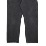 LEVI'S 501 Mens Jeans Black Regular Straight Denim Medium W37 L30 Classic Button