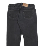 LEVI'S 501 Mens Jeans Black Regular Straight Denim Medium W37 L30 Classic Button