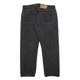 LEVI'S 501 Mens Jeans Black Regular Straight Denim Medium W37 L30 Classic Button