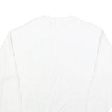 Mens White Cotton Blend Looney Tunes Crew Neck L Cartoon Graphic Sweatshirt