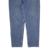 CARHARTT Mens Blue Regular Fit Straight Denim Jeans W34 L30 Workwear Zip Closure