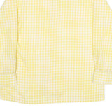 ROBBE Womens Yellow & White Check Shirt XS Light Cotton Blend Button-Up