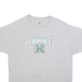 HANES Mens Grey University Of Hawaii Graphic T-Shirt XL Short Sleeve Crew Neck
