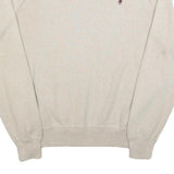 POLO RALPH LAUREN Mens Cream Plain Cotton Regular Fit Crew Neck Jumper M Classic